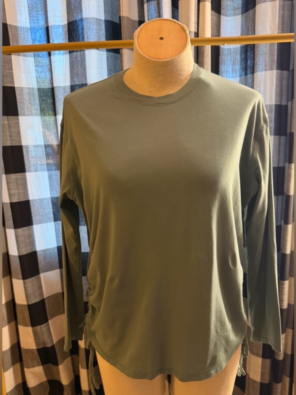 lululemon athletica Olive Green Long-Sleeve Side-Tie Tunic